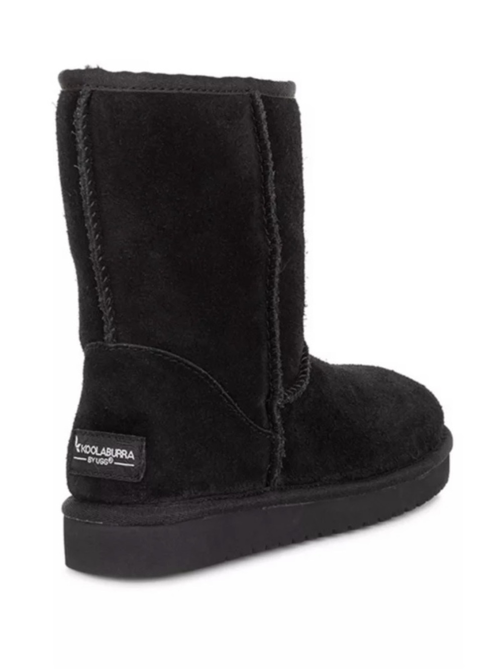 UGG women Black Suede Mid-Calf Boots